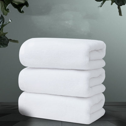 Thick Cotton Absorbent White Towels
